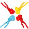 4Pcs Snowball Makers Set Clip Snow Molds Toys Beach Sand Toy with Handle for Snow Fight Winter Activities