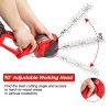 24V Cordless Handheld Grass Shear Hedge Trimmer with 90Â° Cutting Angle 2Pcs Replaceable Blades