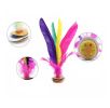 5 Pack Kick Shuttlecock Chinese Jianzi Colorful Feathers Indoor Outdoor Foot Exercise Game Toys