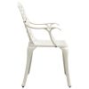 Patio Chairs 6 pcs Cast Aluminum White