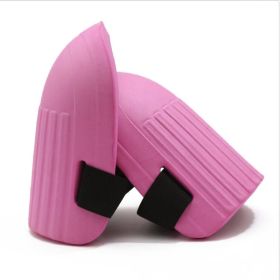 Garden Knee Pads Waterproof EVA Foam Knee Pads with Adjustable Elastic Band (Color: pink)