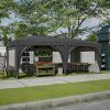 10 x 20 ft Heavy Duty Awning Canopy Pop Up Gazebo Marquee Party Wedding Event Tent with 6 Removable Sidewalls & Carry Bag